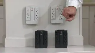 S/2 6-Outlet SurgeProtection Swivel Outlets by Globe Electric on QVC