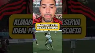 Almada is coming to be the ideal backup for Arrascaeta #flamengo #football