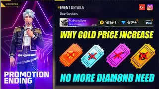 Why Gold Price Increase Garena Free Fire | Incubator & Diamond Royale Remove Free Fire 😔