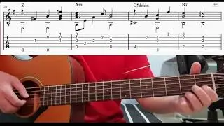 Grandma's Theme (The Legend Of Zelda) - Easy Fingerstyle Guitar Playthrough Tutorial Lesson With Tab
