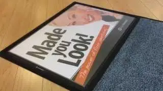 WipeWindo&reg; - Exchangeable Poster Entrance Mat - for retail advertising & In-store  advertising