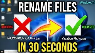 Rename ANY File on Windows 11 in 30 Seconds (Fastest Method 2026)