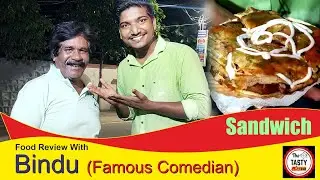 Bread sandwich taste with ହାସ୍ୟ ଅଭିନେତା ବିନ୍ଦୁ  | Krafty kitchen cafe Bargarh | The tasty tour