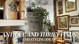 ANTIQUE AND THRIFT SHOP WITH ME | FINDING CURATED VINTAGE DECOR AND STYLING IDEAS