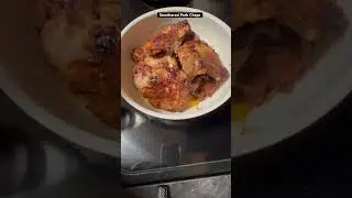 Smothered Pork Chops #cooking #dinner #menu  #porkchops