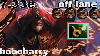 7.33 - hoboharry Warlock Off Lane Gameplay - Dota 2 Full Match Gameplay