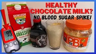 Healthy Chocolate Milk That Doesn't Spike Your Blood Sugar! | Recipe for Chocolate Milk Allulose