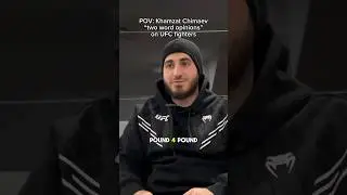 Khamzat Chimaev &ldquo;Two word opinions&rdquo; on UFC fighters #khamzat #chimaev #shorts #ufc #boxing
