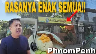 MAKAN DI WARUNG UNYIL PHNOMPENH CAMBODIA🇰🇭BARENG BRO MICKEL