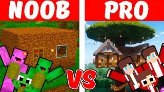 Mikey Noob vs JJ Pro Security House Family - Maizen