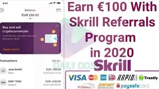 Skrill Free &euro;100 On Friend Referred | Invite Bonus | Withdraw To JazzCash/Bank Transfer Method