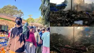 31st shopping Ke Doran Aag Jalte Dukan Dekhe Pasighat Sabji Mandi Pe