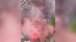 PSV supporters ahead of their match against Ajax!
