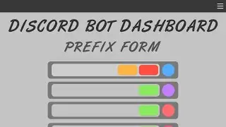 Discord Bot Dashboard Ep. 6 - Custom Prefix Form with React