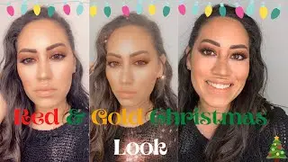 2020 Red & Gold Christmas Inspired Full Face Makeup Tutorial (Part 2)