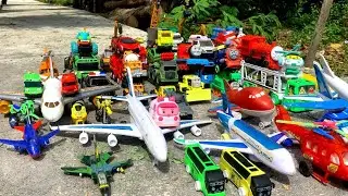 Mencari Tumpukan Pesawat Luar Angkasa Jet'RcHelikopter Ambulance MobilMotor Truk Thomas BusTayo tank