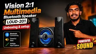 Vision 2:1 Multimedia Bluetooth Speaker LOUD-201 Unboxing & setup||Technical Mahabub 360