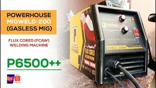 POWERHOUSE MIGWELD 200 MINI Flux Cored (безгазовая сварка MIG/FCAW) Распаковка + настройка + быстрое тестирование
