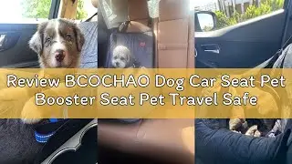 Review BCOCHAO Dog Car Seat Pet Booster Seat Pet Travel Safety Car Seat,The Dog seat Made of Materia