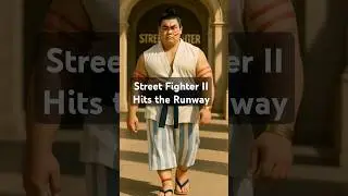 The Fighters Walk the Runway &ndash; Street Fighter II AI Concept #oldgames #streetfighter #aiart #chunli