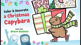 Capybara Christmas Coloring 🎄How to Decorate Holiday Presents  ❄️ Art Lesson for Kids