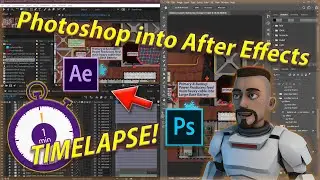 TIMELAPSE - Adding Power Flow FX to my infographic in After Effects