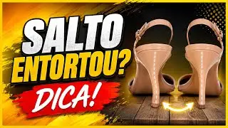 🆘 COMO CONSERTAR O SALTO DA SANDÁLIA? SALTO ENTORTOU! SALTO DO SAPATO ENTORTOU!