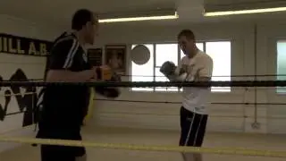 LENNY DAWS OFFICIAL MEDIA WORK OUT AHEAD OF HIS EUROPEAN TITLE FIGHT IN ITALY 08/06/13