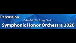 Honor Orchestra Drum Solo Chunks 1-16