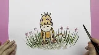Watercolor Painting Tutorial  Drawing a Baby Cow Step by Step