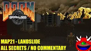 Doom: Earthless - MAP21 Landslide - All Secrets No Commentary Gameplay edit