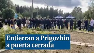 Prigozhin, el jefe de Wagner, enterrado a puerta cerrada en San Petersburgo