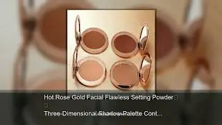 Hot Rose Gold Facial Flawless Setting Powder Three-Dimensional Shadow Palette Contour Naturally