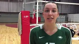 Babson Volleyball NEWMAC Semifinal Postgame interview (11/1/18)