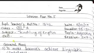 English Lesson Plan File || Mega Lesson Plans || English literature and Grammar ||
