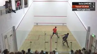 Premier Squash League: Declan James vs Youssef Soliman