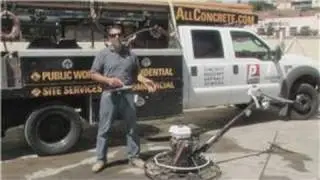 Concrete & Masonry : How to Use a Concrete Power Trowel