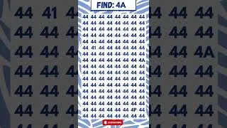 Brain Teasers for Genius with High IQ  Spot The Difference, Find 4A #shorts #IQtest #trending #viral