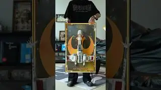 Beautiful display for LEGO Star Wars X-Wing Fighter #lego #legocollection #xwingfighter #starwars