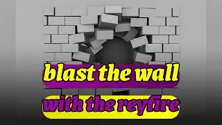 blast the wall with the rayfire plugin in 3dsMax 2024