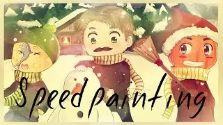 Adventskalender Speedpainting - Bergmann, Sturmwaffel, Paluten | LaLadybugTV
