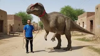 Shocking Real Footage 😨 Dinosaur As A Pet in Pakistan #dinasaur #youtubeshorts #ai #animals