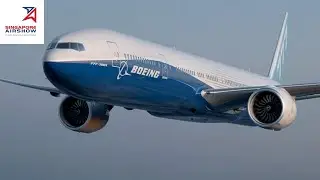 The world&rsquo;s largest twin-engine jet Boeing 777X Flying Display at Singapore Airshow 2022