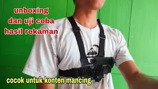 unboxing tripod dada untuk vlog mancing .cocok untuk pemula#chest strap tali dada holder hp