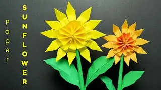 Paper Sunflower Tutorial | Easy DIY Home Decor + Bouquet Idea