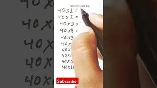 Short trick for table of 39,40#maths #trending #tablelearningtrick #tabletrick #shortvideo #youtubes