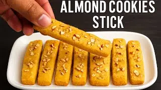 Easy Almond Cookie Sticks Recipe | Crispy & Delicious | Jaggery Cookies | No Fail Recipe