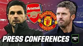 🔴 MANAGERS REACT: Mikel Arteta & Michael Carrick on Arsenal vs. Manchester United | ESPN FC