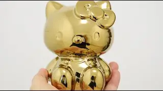 Hello Kitty Gold Bank Savings Box