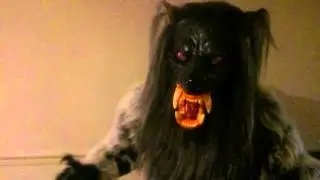 ANIMATRONIC WEREWOLF COSTUME /MASK HALLOWEEN 2015